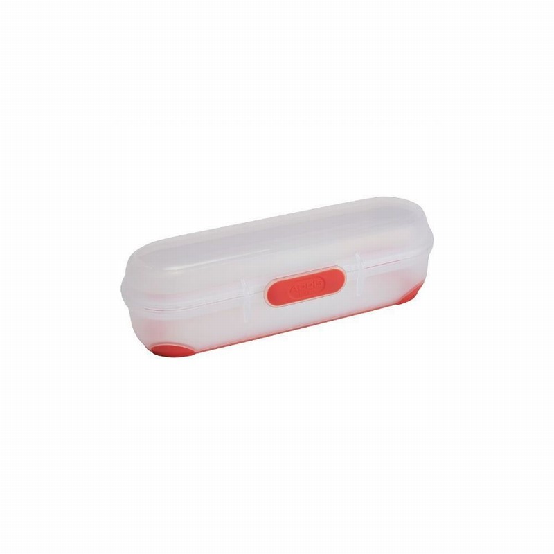 Food Box ADDIS Clip & Go Roll & Wraps 700ml Cap. Clear & Red