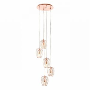Ceiling Fitting 5Way JONAS Coppered 5xG9 Lamp Inc.