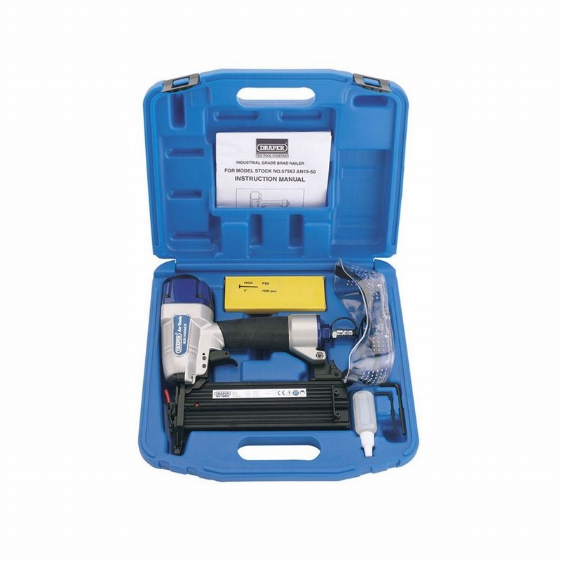 Air Nailer Kit DRAPER 15>50mm