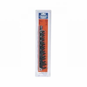 Spanner Set DRAPER Crow Foot 8Pce. 3/8" Drive on Rail  D