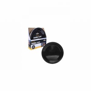 Plate 24cm Enamel Black