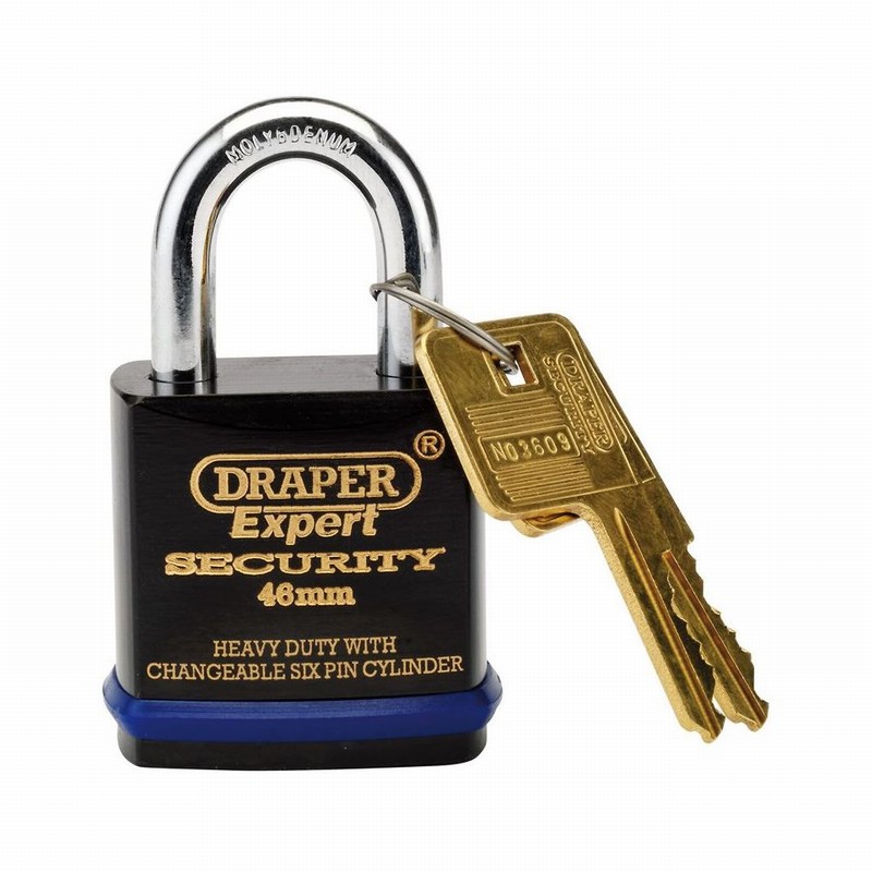 Padlock DRAPER Steel 46mm Heavy Duty