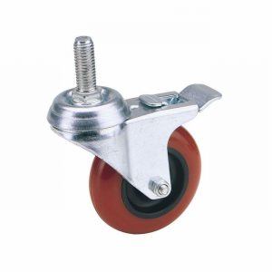 PU CASTOR BOLT/BK.-75MM DIA