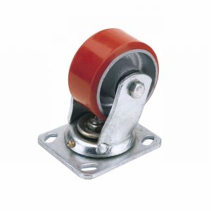 IND.PU CASTOR PLATE-100MM DIA