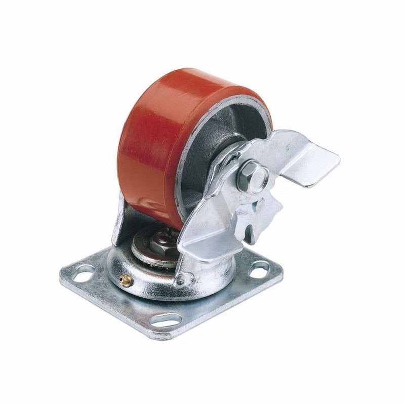 IND.PU CAST.PLATE/BK-125MM DIA