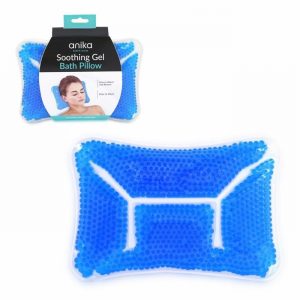 Bath Pillow Gel Filled Clear 28x18x4cm