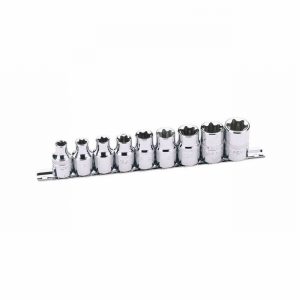 Socket Set DRAPER TX-Star  9Pce. 1/2"Drive on Rail  D