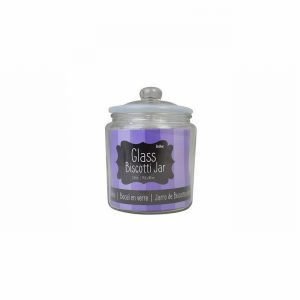Biscuit Jar BISCOTTI .9Ltr. 16x11cm Glass