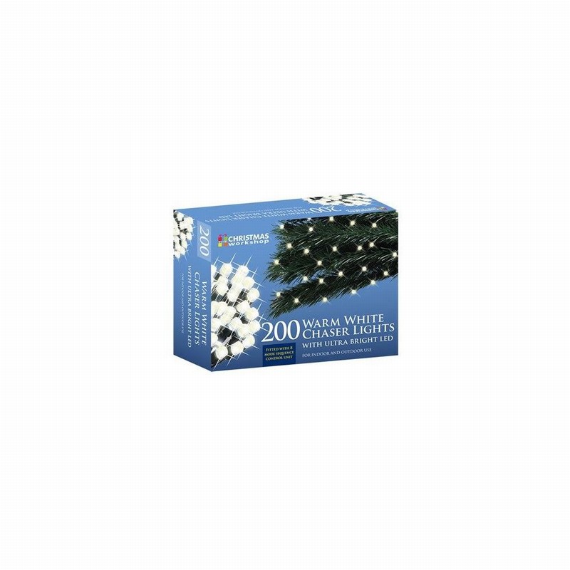 Christmas Lights 200 LED Warm White Chaser