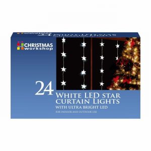 Christmas Light 24 LED Curtain Star
