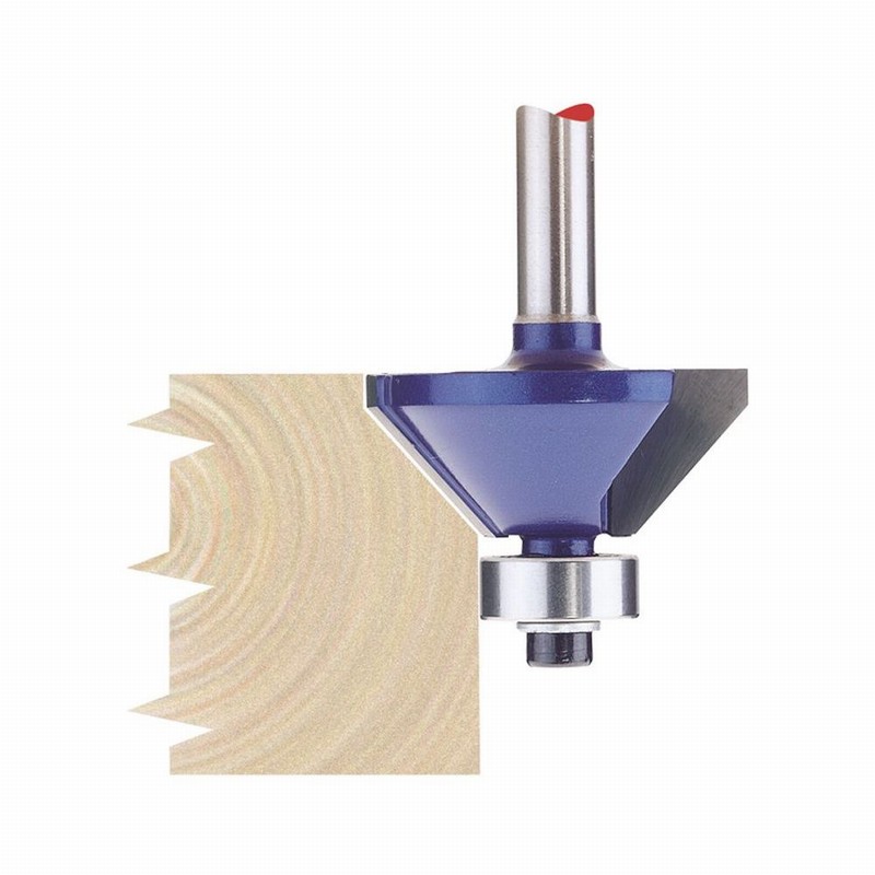 Router Bit 1/4"xChamferring 30mmx45 Degree