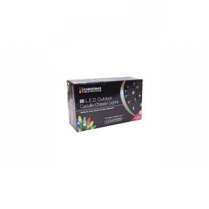 Christmas Lights 80 LED Muti Colour Candle Chaser