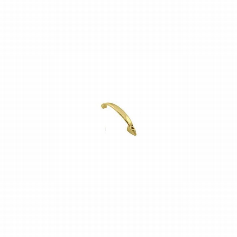 Handle D Brassed Front Fixing 4inch