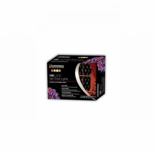 Christmas Lights 100 LED Warm White Net Timer 3xAAReq.