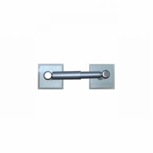 Toilet Roll Holder Deluxe Glass & Satin Chrome
