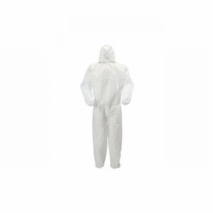 Coverall Disposable Premium Breathable Medium White