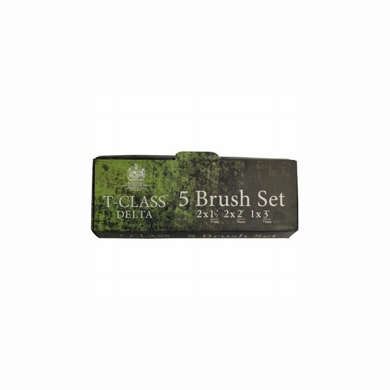Paintbrush Set x5 T-Class DELTA 2x38 2x50 & 1x75mm D