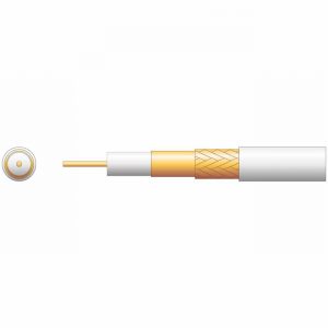 Cable Coaxial Digital White per Mtr.