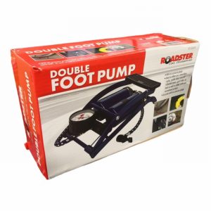 Footpump ROADSTER Double Barrel with Gauge