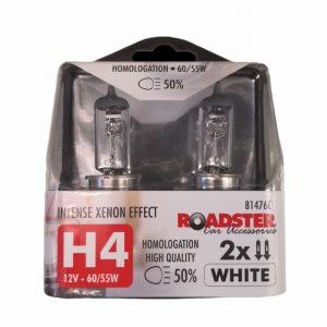 Car Bulb ROADSTER H4 12Volt 60/55Watt Xenon White x2