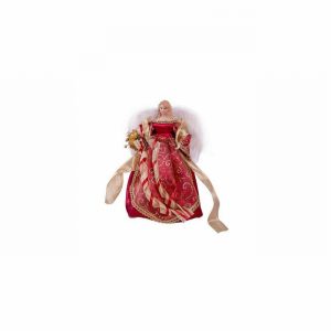 Christmas Tree Top Angel 12" Red   [+]