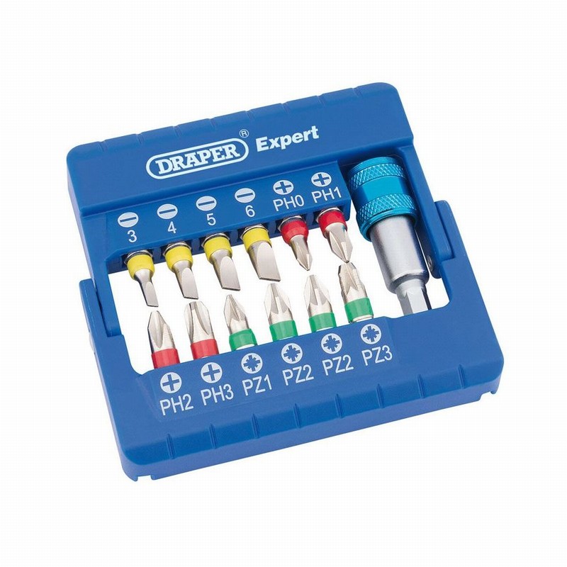 Screwdriver Insert Bit Set 13Pce. & Holder