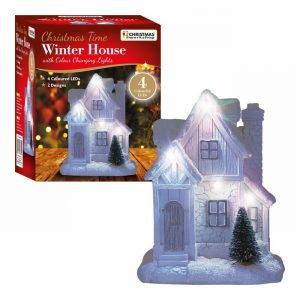 Christmas LED Houses White Colour Changing