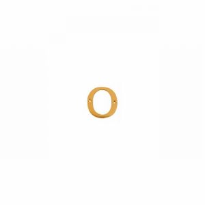 Numeral Brass 3" No.0