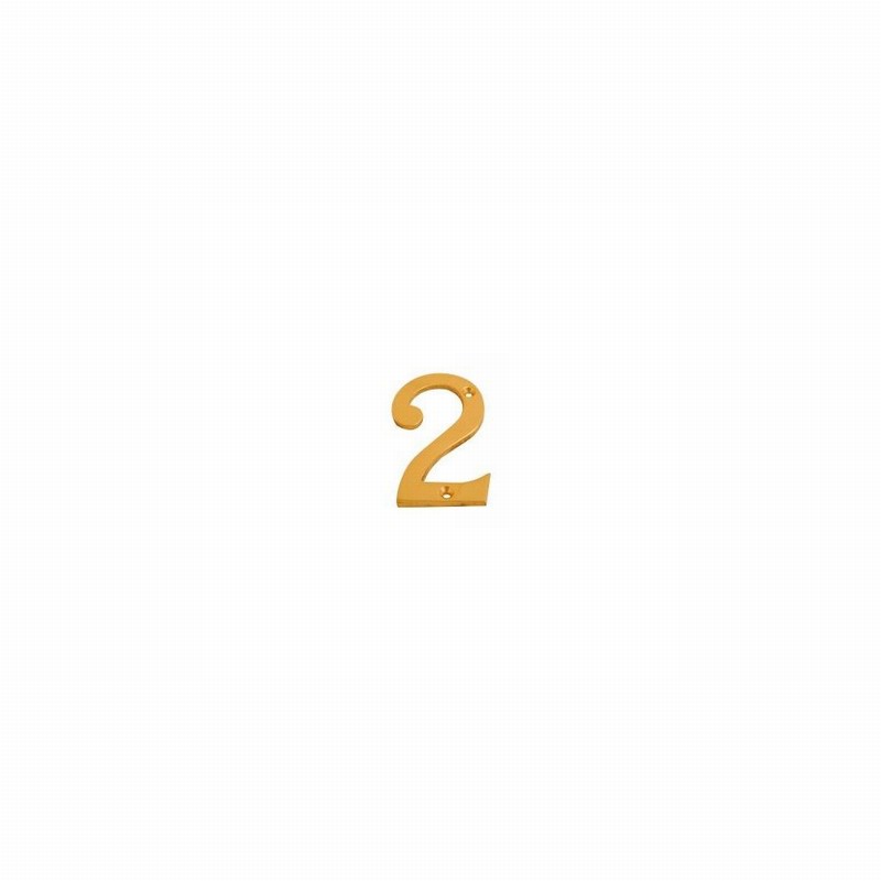 Numeral Brass 3" No.2