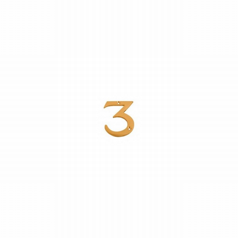 Numeral Brass 3" No.3