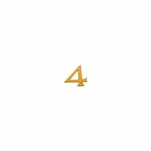 Numeral Brass 3" No.4
