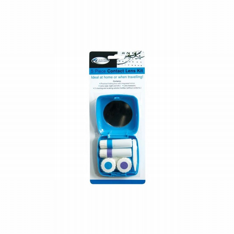 Contact Lens Cleaning Kit 5Pce. In Case with Miror