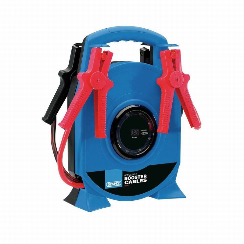 Jump Leads DRAPER 3.5Mtr. 29mm Booster Cable Retract.