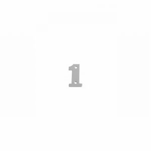 Numeral Aluminium 2" No.1