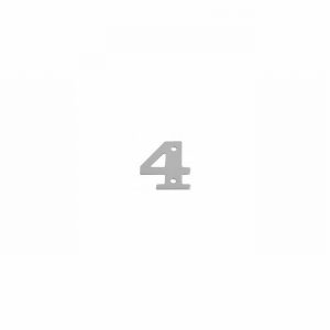 Numeral Aluminium 2" No.4