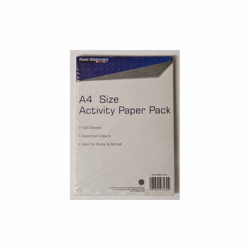 Book Coloured Paper A4 'Activity'