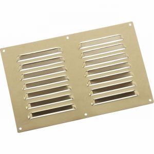 Vent MAP Louvre SS Brass Pl. 225x150mm