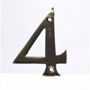 Numeral Brass No.4