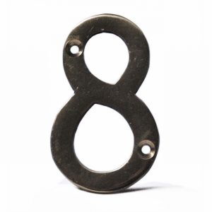 Numeral Brass No.8