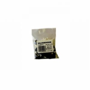 Automotive Number Plate Nuts & Bolts White x1