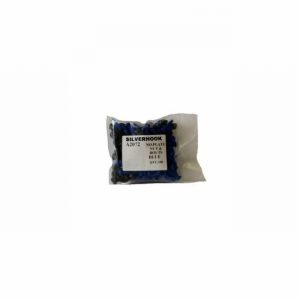 Automotive Number Plate Nuts & Bolts Blue x100