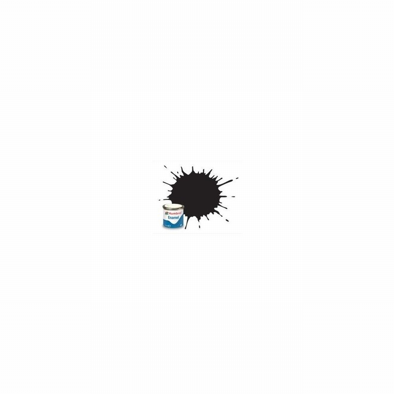 Paint HUMBROL Enamel # 33 Black Matt 14ml