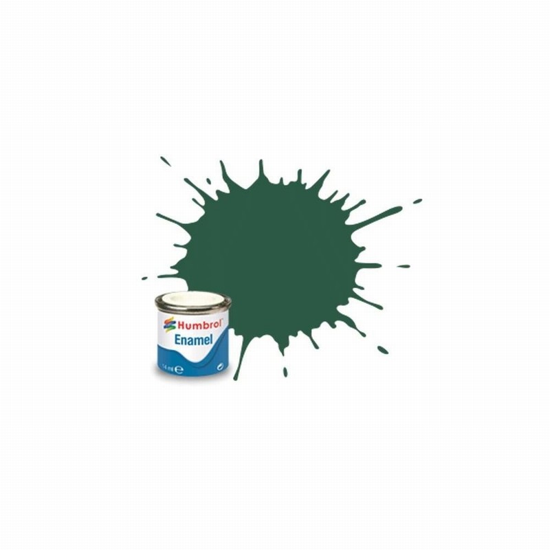 Paint HUMBROL Enamel # 78 Cockpit Green Matt 14ml