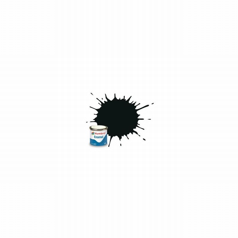 Paint HUMBROL Enamel # 91 Black Green Matt 14ml
