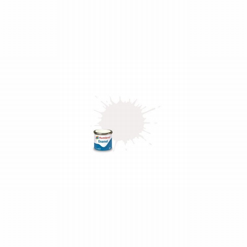 Paint HUMBROL Enamel # 130 White Satin 14ml