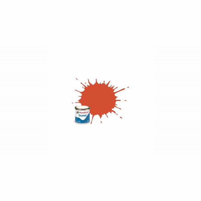 Paint HUMBROL Enamel # 132 Red Satin 14ml