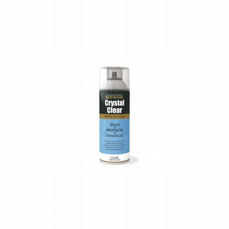 Crystal Clear Top Coat Semi Gloss 400ml Aero.