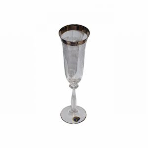 Glass BOHEMIA Crystal Angela Champagne Flute 190mlx6