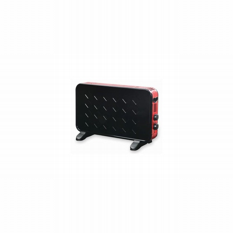 Heater Convector 2Kw Black & Red Diamond Pattern