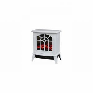 Electric Stove Log Fuel Effect White